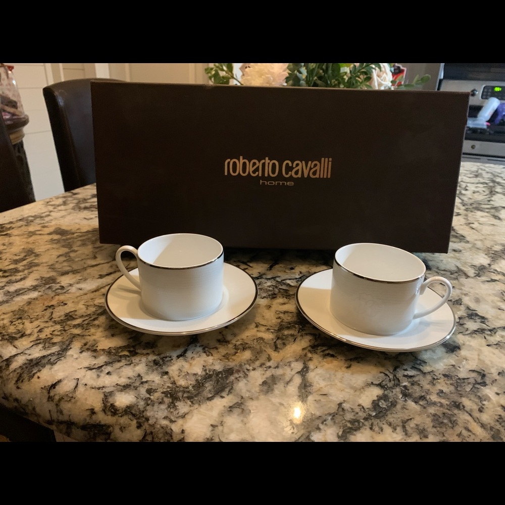 Roberto Cavalli tea for two set